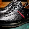 Sale Marco di Milano Brescia Python & Calfskin Sneakers Black