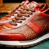 Fashion Marco di Milano Brescia Python & Calfskin Sneakers Antique Cognac AntiqueCognac