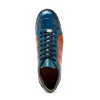 Best Sale Marco di Milano Cairo Alligator Sneakers Blue Jean / Honey