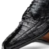 Hot Marco di Milano Cancun Caiman Crocodile Derby Black