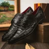 Hot Marco di Milano Cancun Caiman Crocodile Derby Black