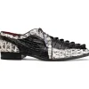 Online Marco di Milano Caribe Caiman Crocodile Derby Black / Newspaper