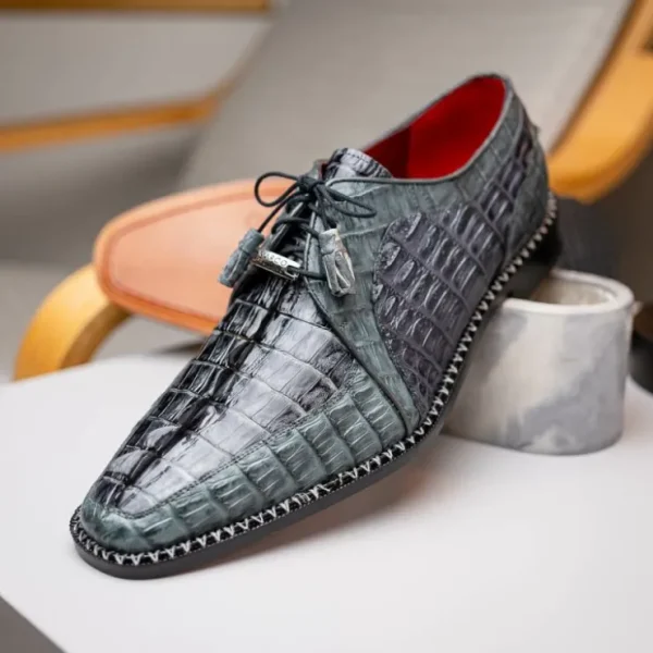 marco_di_milano_caribe_ca_9-2.webp Best Sale Marco di Milano Caribe Caiman Crocodile Derby Dark Grey DarkGrey
