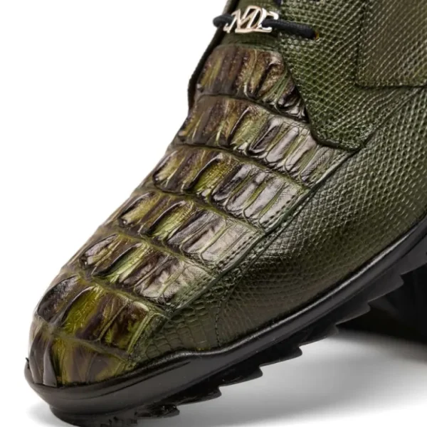 marco_di_milano_crater_ca_2-1.webp New Marco di Milano Crater Caiman Crocodile / Lizard Sneaker Rustic Olive RusticOlive