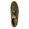 New Marco di Milano Crater Caiman Crocodile / Lizard Sneaker Rustic Olive RusticOlive
