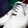 Hot Mezlan Marco Di Milano Criss Ostrich Quill Dress Oxfords White
