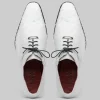Hot Mezlan Marco Di Milano Criss Ostrich Quill Dress Oxfords White
