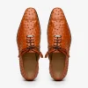 Online Marco di Milano Criss Ostrich Quill Dress Oxfords Brandy