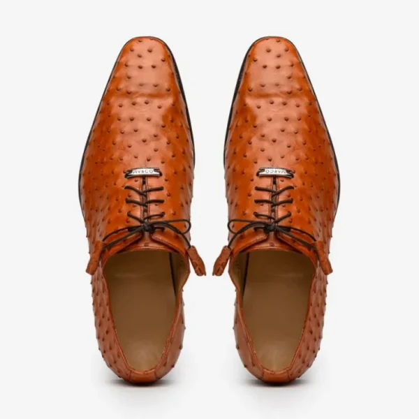 Online Marco di Milano Criss Ostrich Quill Dress Oxfords Brandy