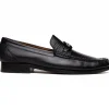 Outlet Marco di Milano Enzo Lizard Bit Loafers Black