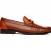 Hot Marco di Milano Enzo Lizard Bit Loafers Cognac