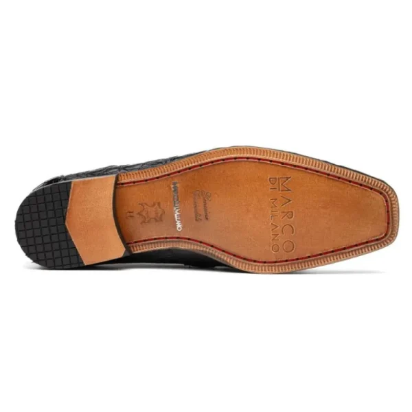 Cheap Marco di Milano Fabro Caiman Crocodile Bit Loafers Brown