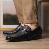 Online Marco di Milano Fabro Caiman Crocodile Bit Loafers Black