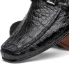 Online Marco di Milano Fabro Caiman Crocodile Bit Loafers Black