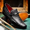 Online Marco di Milano Fabro Caiman Crocodile Bit Loafers Black