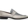 Fashion Marco di Milano Fangio Ostrich Penny Loafers Grey