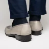 Fashion Marco di Milano Fangio Ostrich Penny Loafers Grey