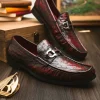 Fashion Marco di Milano Ferrioni Ostrich Bit Loafer Black Cherry BlackCherry