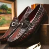 Fashion Marco di Milano Ferrioni Ostrich Bit Loafer Black Cherry BlackCherry