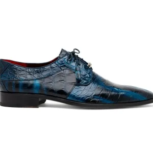 Shop Marco di Milano Fitipaldi Alligator Derby Rustic Navy RustiNavy