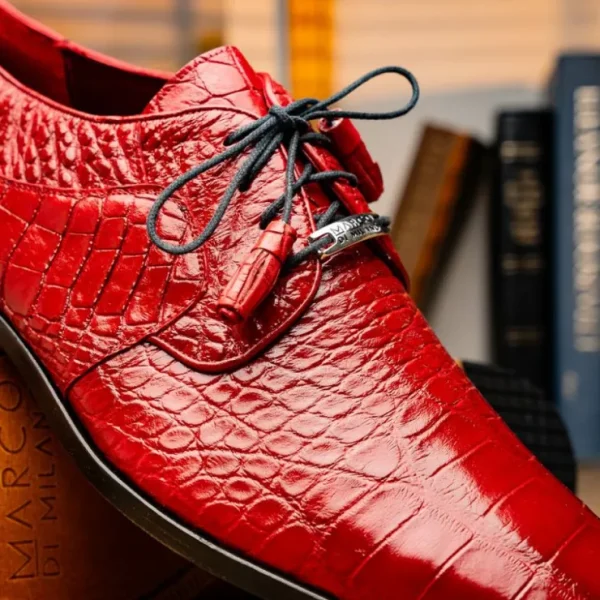 Flash Sale Marco di Milano Fitipaldi Alligator Derby Red