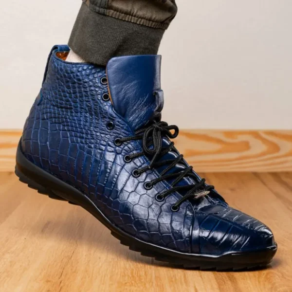 Best Marco di Milano Hermond Alligator Boots Navy