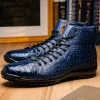 Best Marco di Milano Hermond Alligator Boots Navy