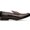 Fashion Marco di Milano Hugo Alligator Bit Loafers Brown