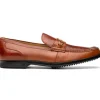 Store Marco di Milano Hugo Lizard & Calfskin Bit Loafers Cognac