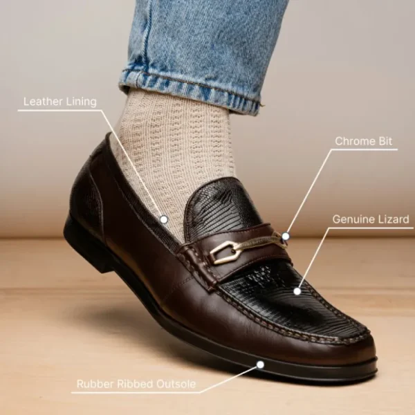 marco_di_milano_hugo_liza_10-1.webp Online Marco di Milano Hugo Lizard & Calfskin Bit Loafers Brown