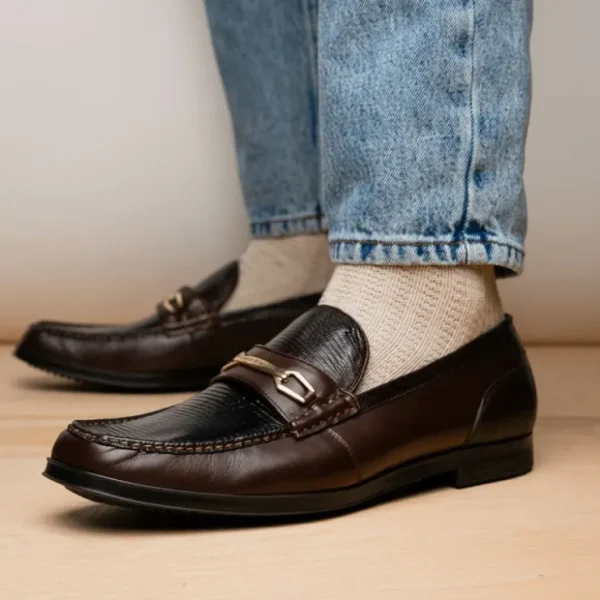 marco_di_milano_hugo_liza_11-1.webp Online Marco di Milano Hugo Lizard & Calfskin Bit Loafers Brown