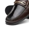 Online Marco di Milano Hugo Lizard & Calfskin Bit Loafers Brown
