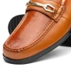 Cheap Marco di Milano Hugo Lizard & Calfskin Bit Loafers Honey