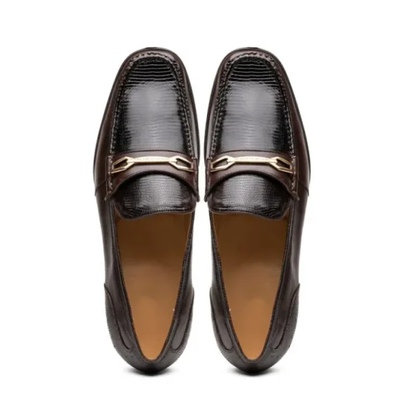 marco_di_milano_hugo_liza_5-1.webp Online Marco di Milano Hugo Lizard & Calfskin Bit Loafers Brown