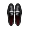 Store Marco di Milano Hugo Lizard & Calfskin Bit Loafers Black