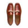 Store Marco di Milano Hugo Lizard & Calfskin Bit Loafers Cognac