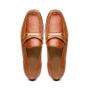 Cheap Marco di Milano Hugo Lizard & Calfskin Bit Loafers Honey