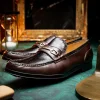 Online Marco di Milano Hugo Lizard & Calfskin Bit Loafers Brown
