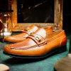 Cheap Marco di Milano Hugo Lizard & Calfskin Bit Loafers Honey