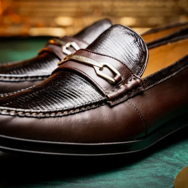marco_di_milano_hugo_liza_8-1.webp Online Marco di Milano Hugo Lizard & Calfskin Bit Loafers Brown