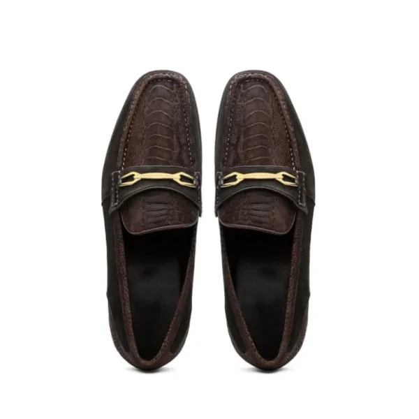 marco_di_milano_hugo_sued_2-1.webp Fashion Marco di Milano Hugo Sueded Ostrich Leg Bit Loafers Brown
