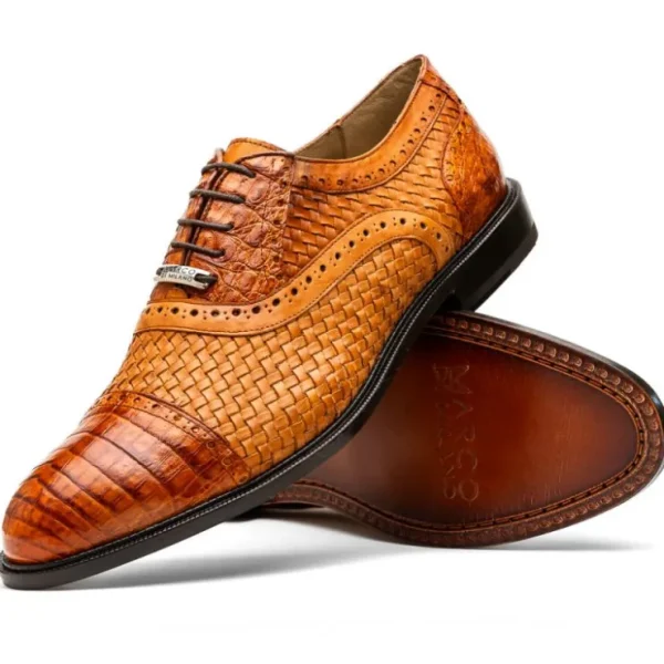 marco_di_milano_john_wove_1-1.webp Store Marco di Milano John Woven Caiman Crocodile Oxford Brandy