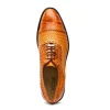 Store Marco di Milano John Woven Caiman Crocodile Oxford Brandy