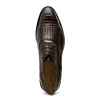 Shop Marco di Milano John Woven Caiman Crocodile Oxford Brown