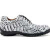 Discount Marco di Milano Kratos Caiman Crocodile Sneaker Newspaper