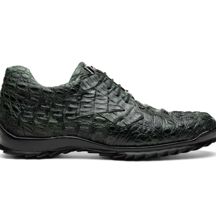 Outlet Marco di Milano Kratos Caiman Crocodile Sneaker Forest Green ForestGreen