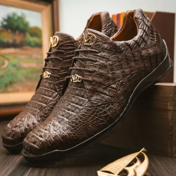 marco_di_milano_kratos_ca_10.webp Sale Marco di Milano Kratos Caiman Crocodile Sneaker Brown