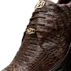 Sale Marco di Milano Kratos Caiman Crocodile Sneaker Brown