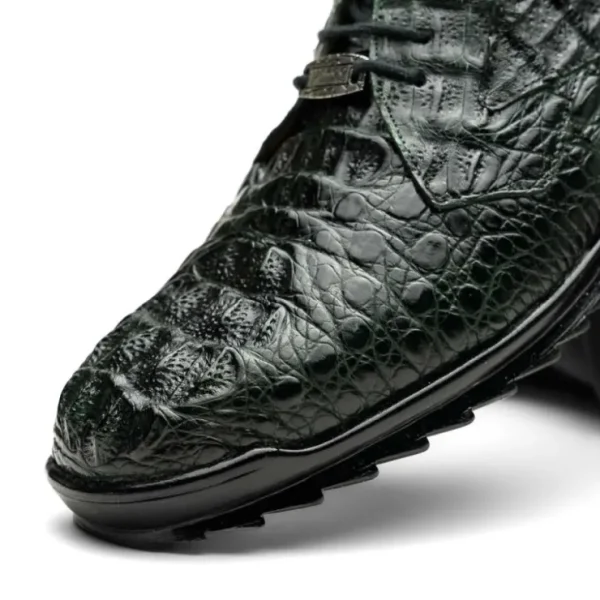 Outlet Marco di Milano Kratos Caiman Crocodile Sneaker Forest Green ForestGreen