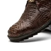 Sale Marco di Milano Kratos Caiman Crocodile Sneaker Brown